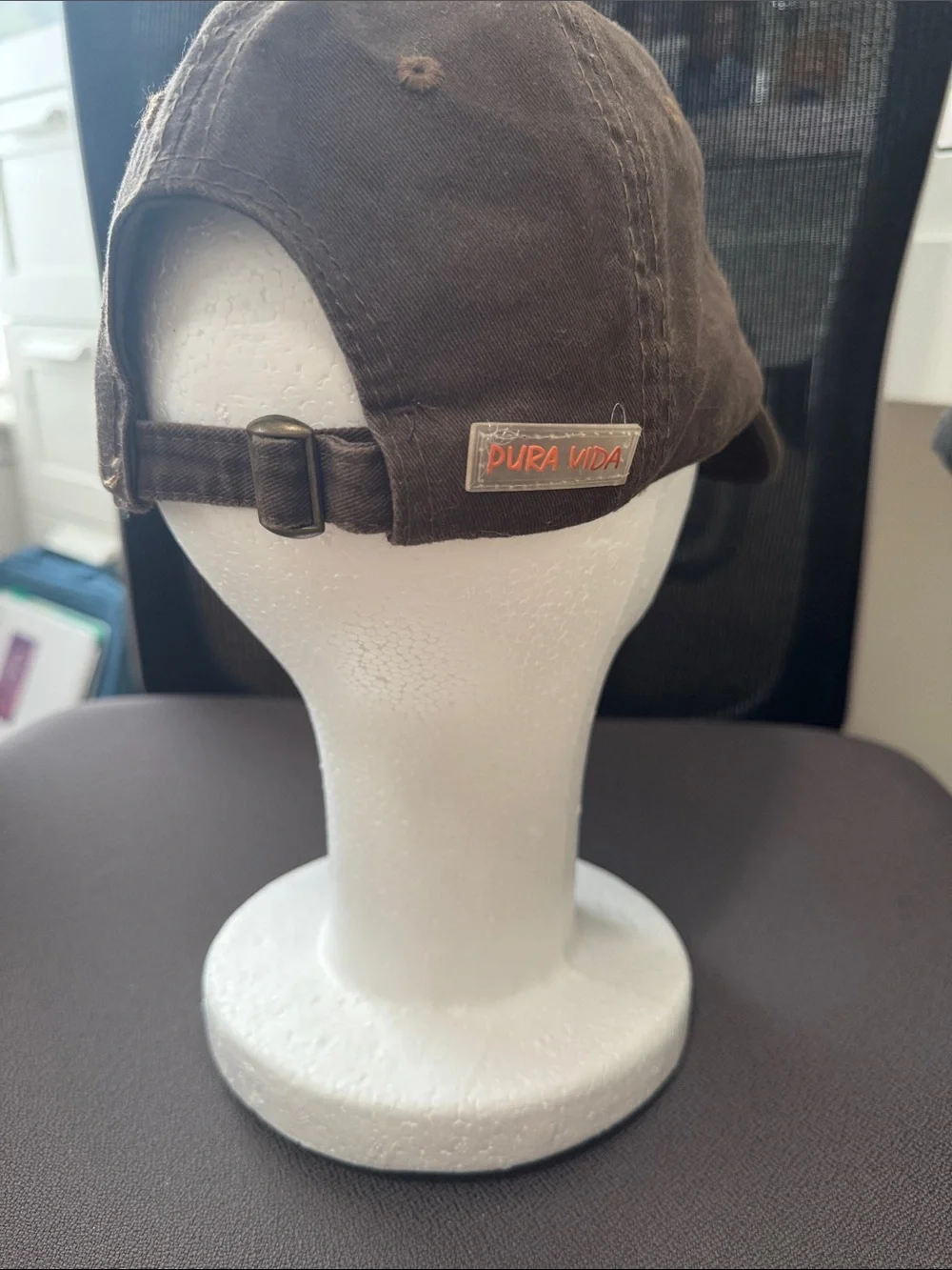 Harley Davidson inspired Brown Distressed Baseball Cap from Costa Rica